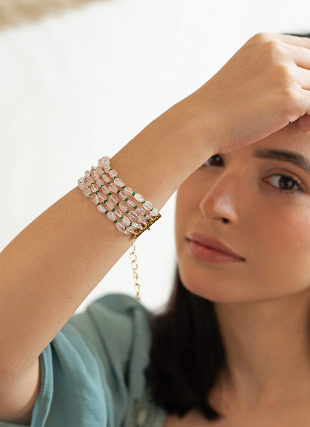 Rose Pink Quartz Bracelet