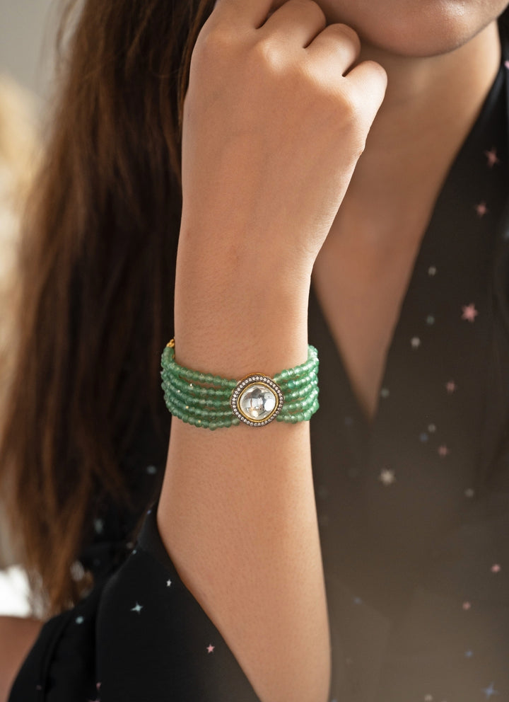 Green Polki Bracelet