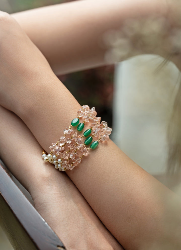 Pastel Pink Quarts Bracelet
