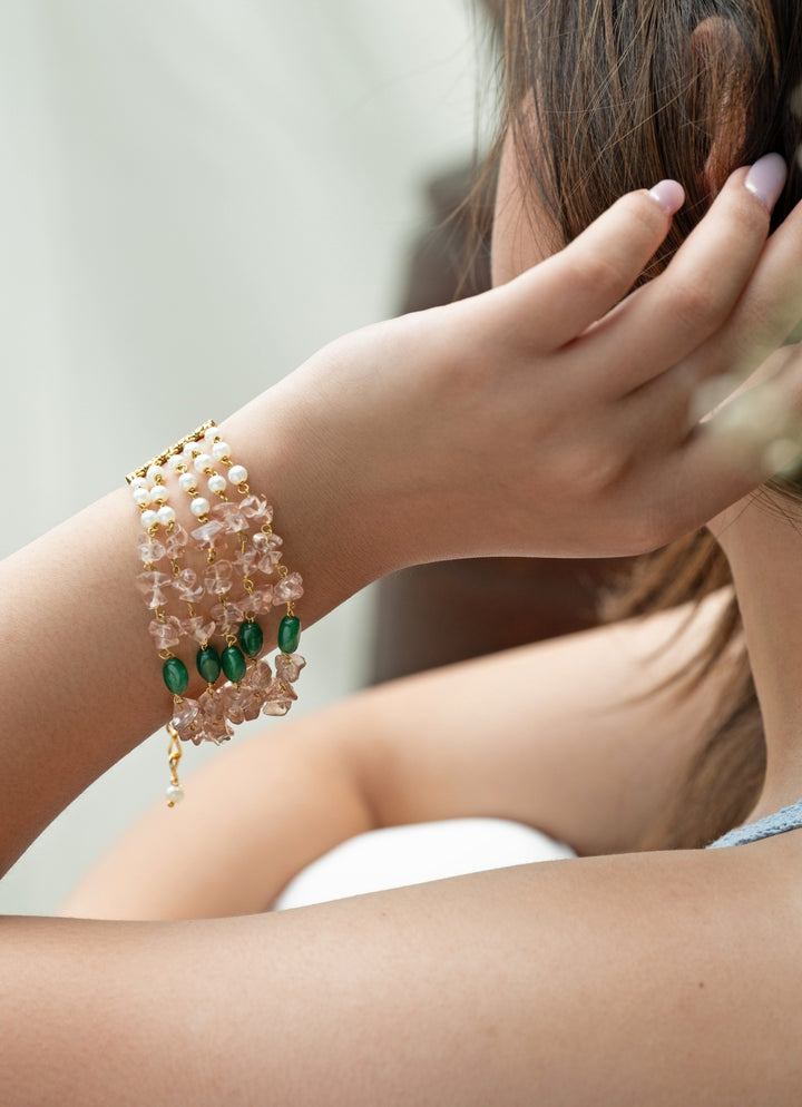 Pastel Pink Quarts Bracelet