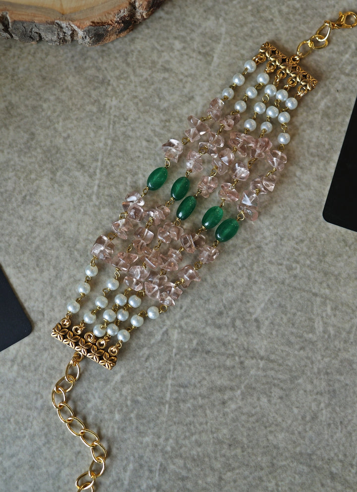 Pastel Pink Quarts Bracelet