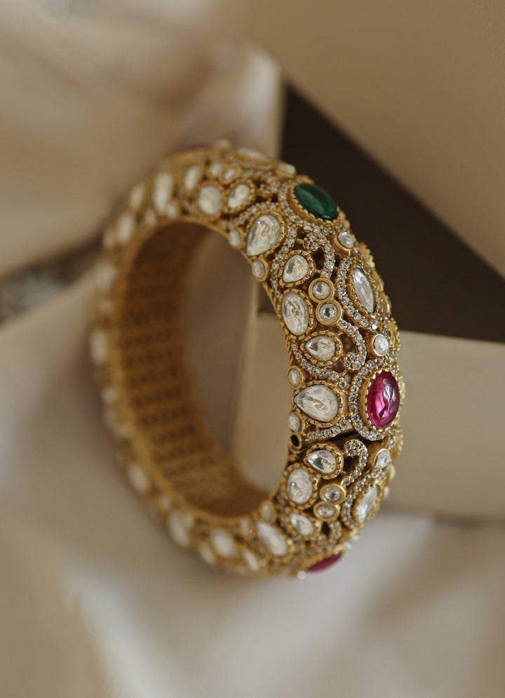 Multicolor Victorian Polki Bangle
