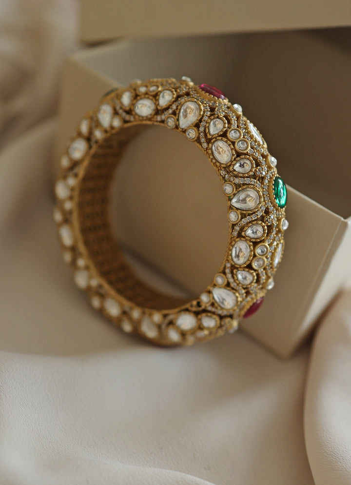 Multicolor Victorian Polki Bangle