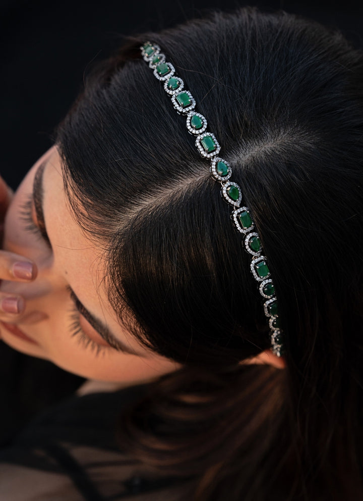 Green Stones Headband