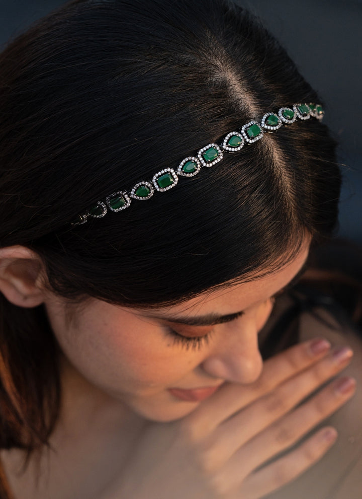 Green Stones Headband