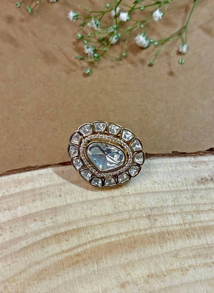 Gold Polki Ring