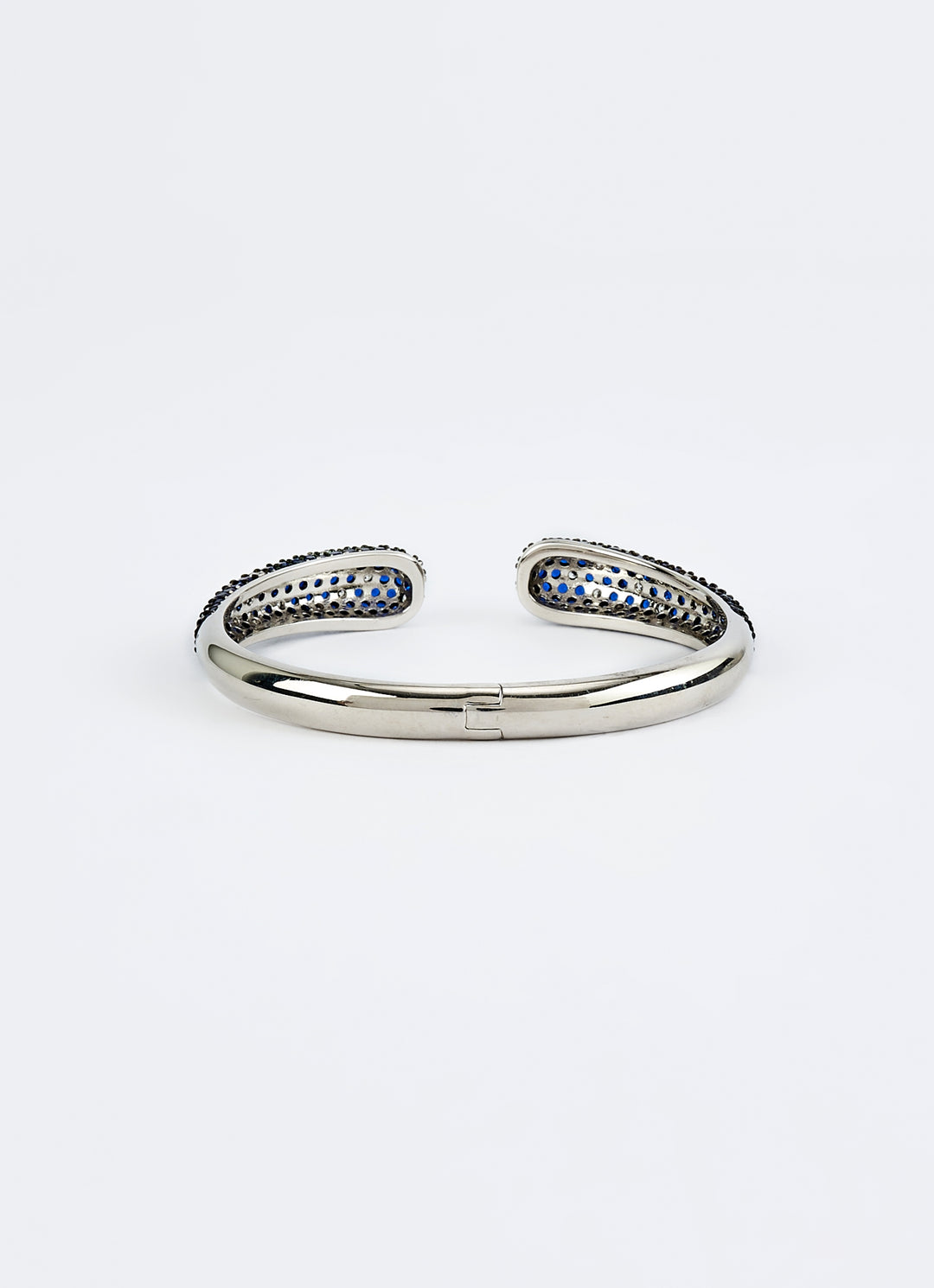 Blue And White Stones Metallic Bangle