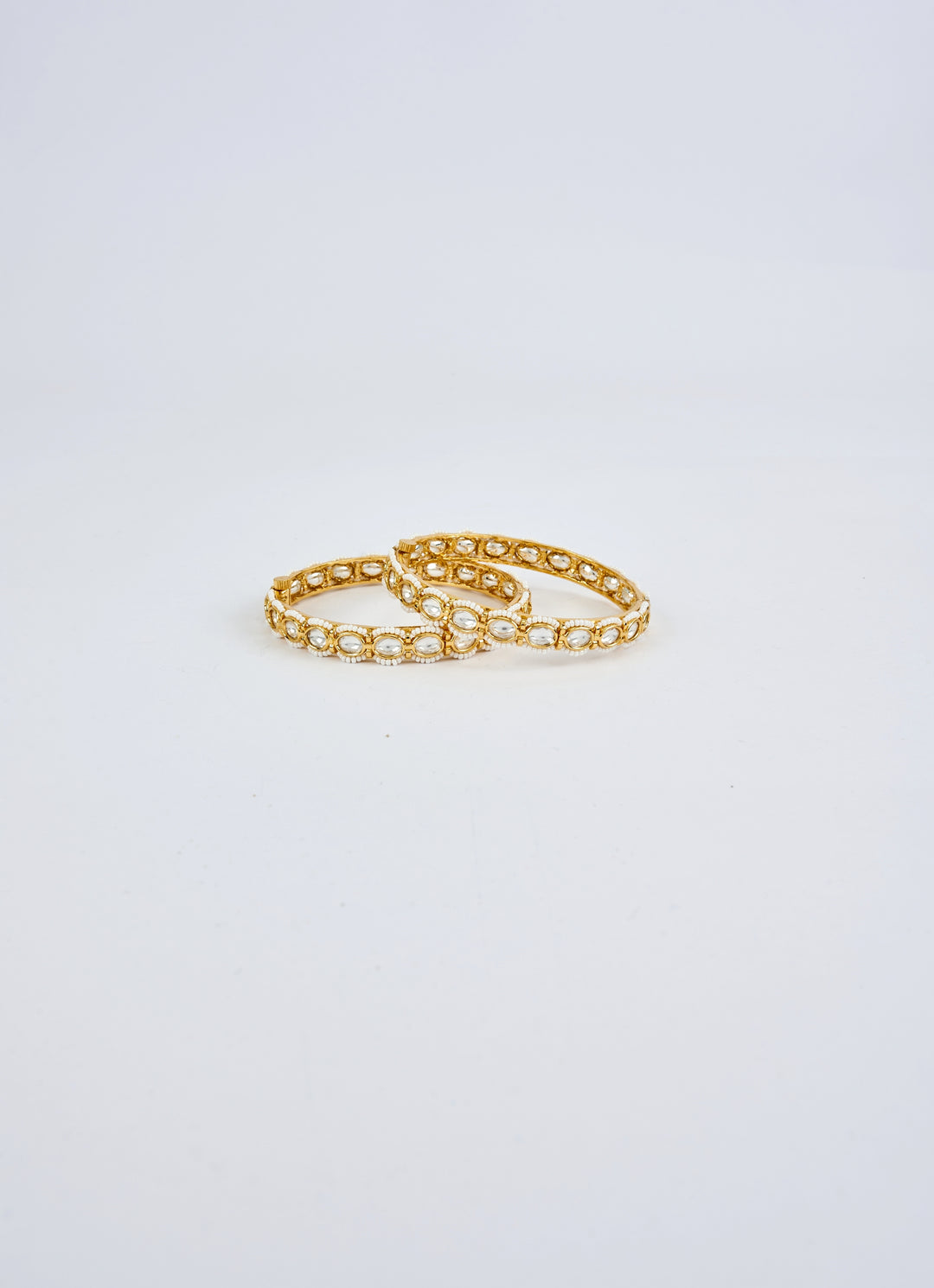 Gold Plated White Stone Bracelet