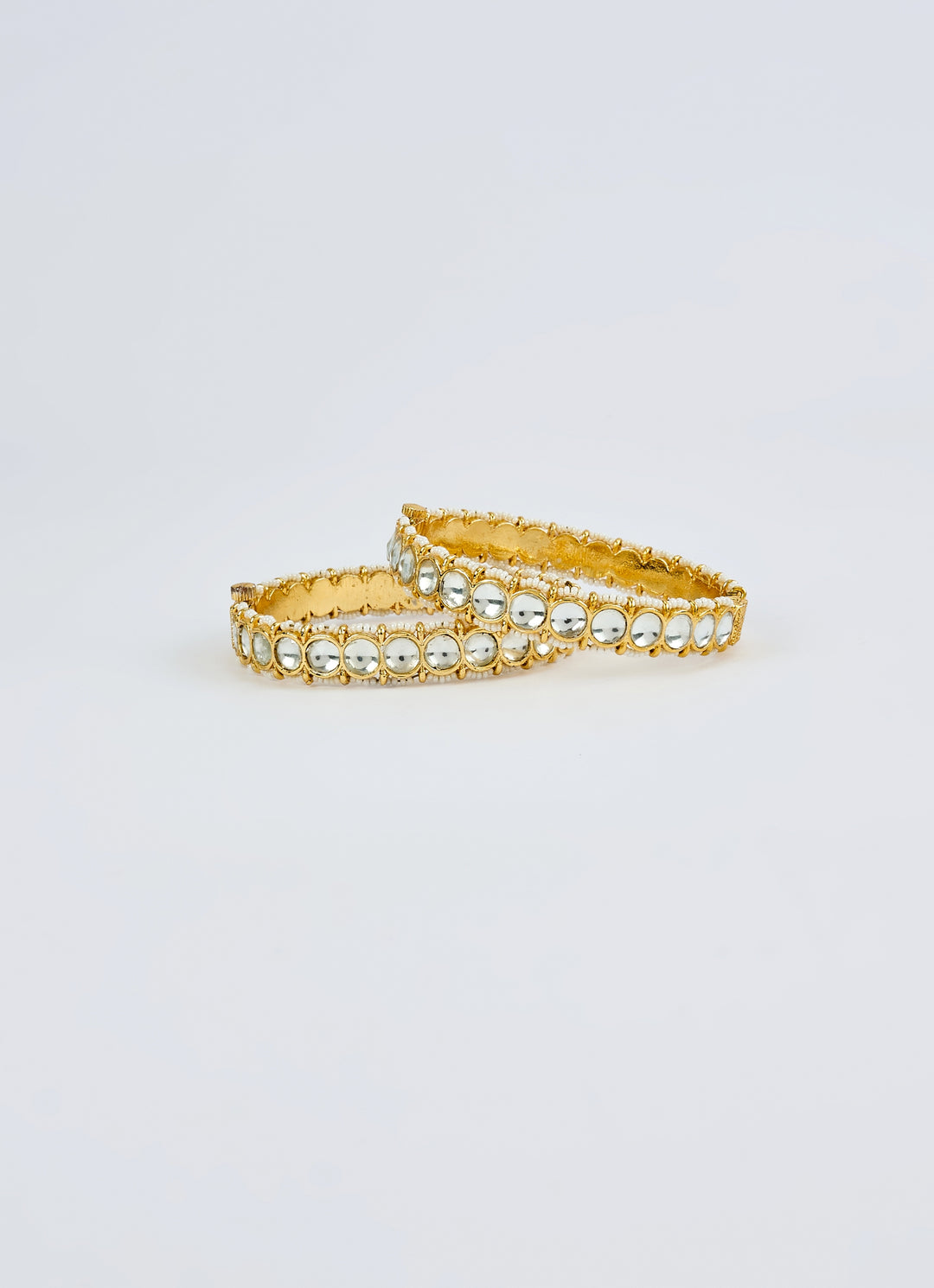 Gold Plated White Stone Bracelet