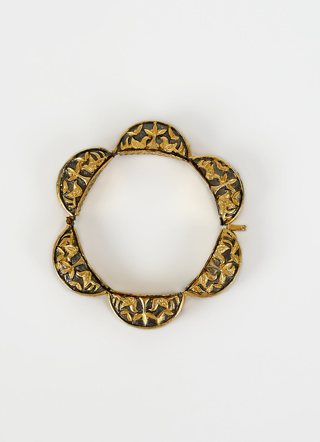 Red Beaded Kundan Kada