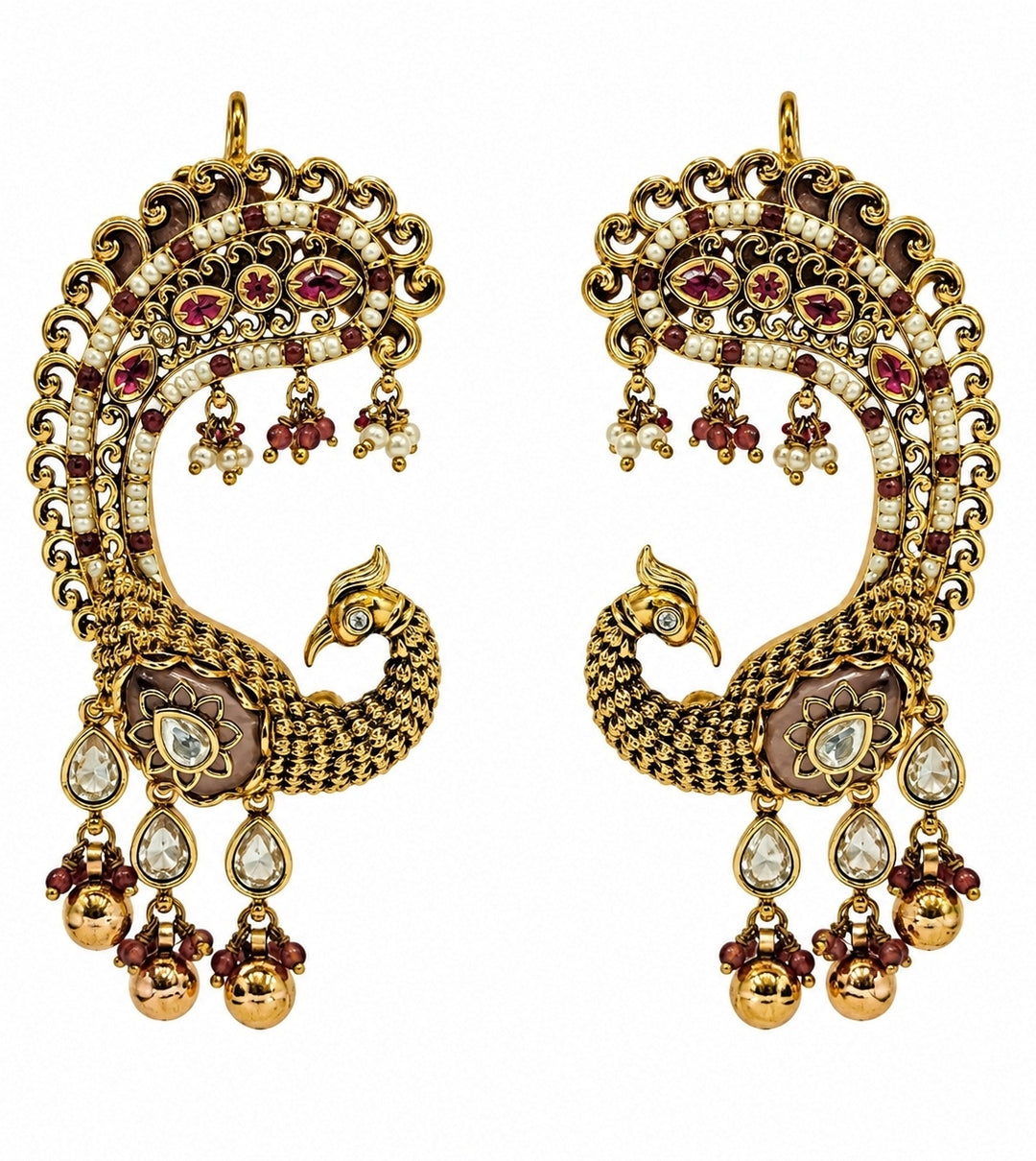 Ruby Red Statement Earrings