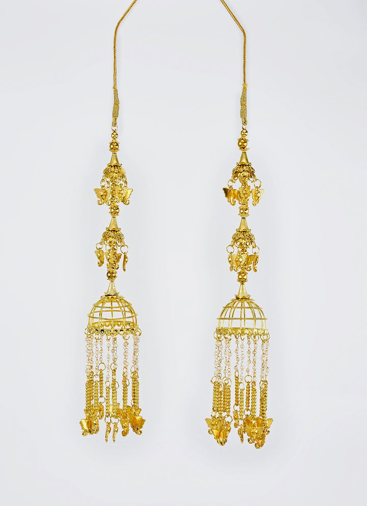 Gold Plated Floral Bridal Kaleeras