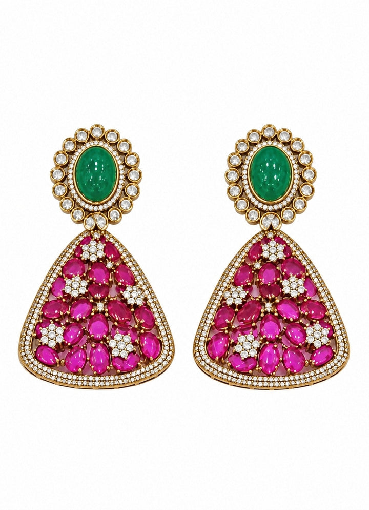 Ruby And Emerald Necklace Set