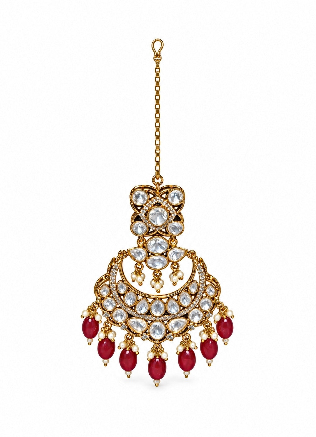 Ruby Kundan Bridal Necklace Set