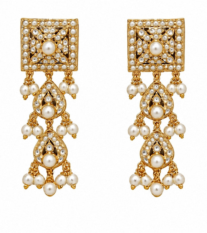 Gold Plated Handcrafted Jadau Choker Set