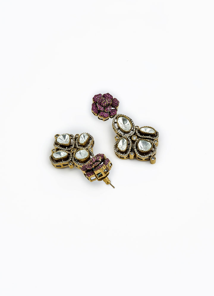 Kundan And  Pink Stone Necklace Set