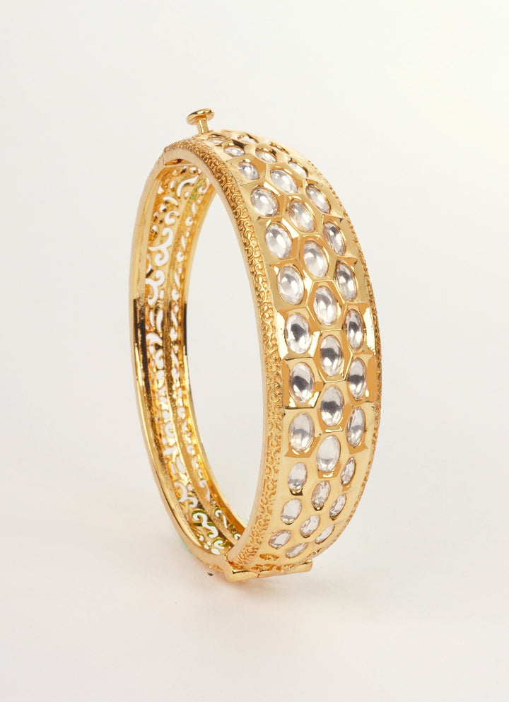Polki Gold Bracelet