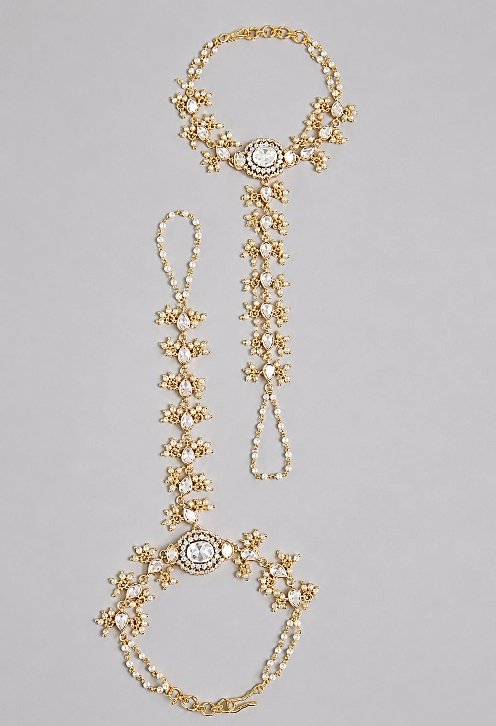 Gold Kundan Haathphool
