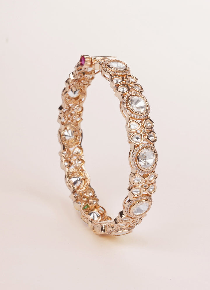 Polki Gold Bangle Set