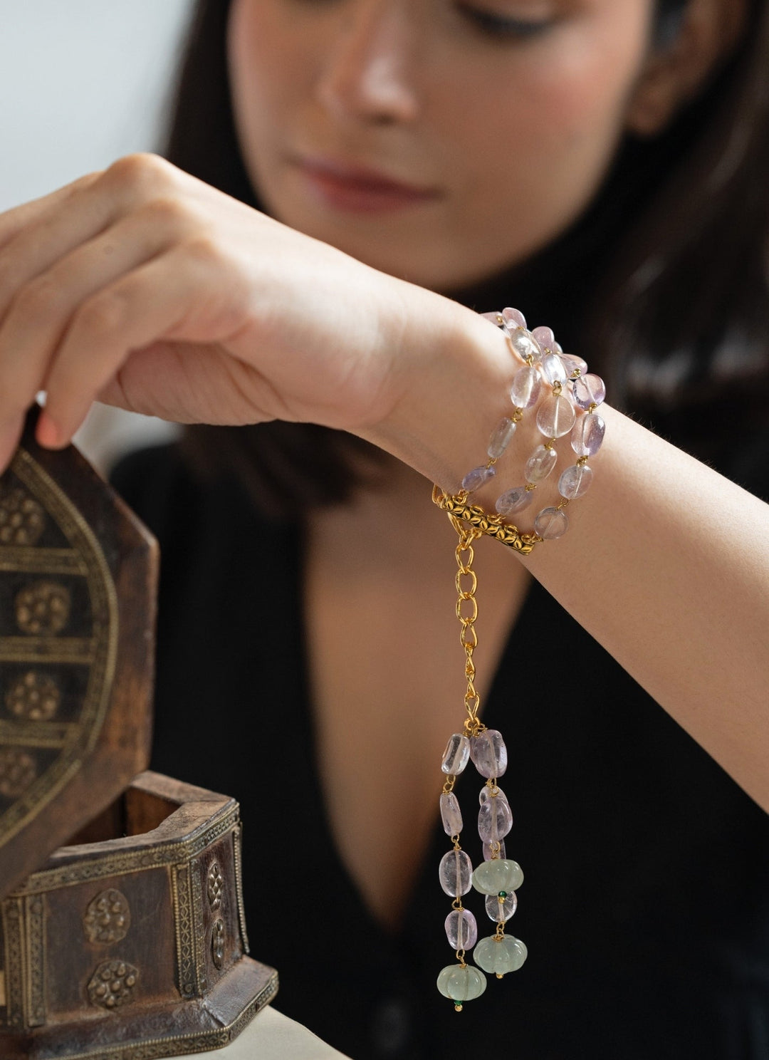 Do Taara Amethyst Purple BraceletFabilicious Fashion