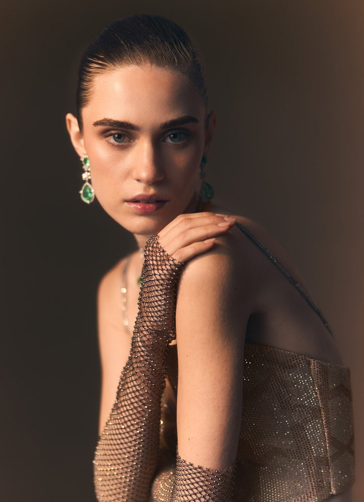 Angad Singh Antique Gold Soft Net Lehenga SetFabilicious Fashion