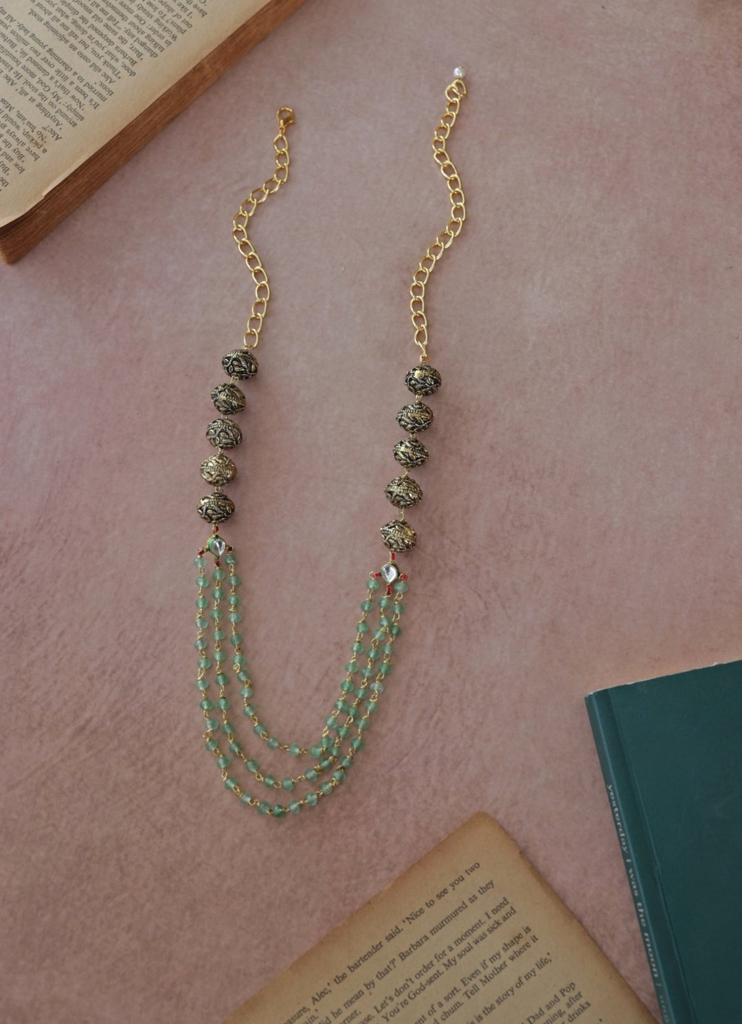 Do Taara Antique Mint Green NecklaceFabilicious Fashion