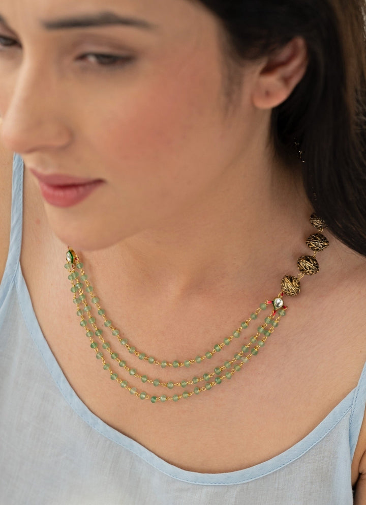 Do Taara Antique Mint Green NecklaceFabilicious Fashion