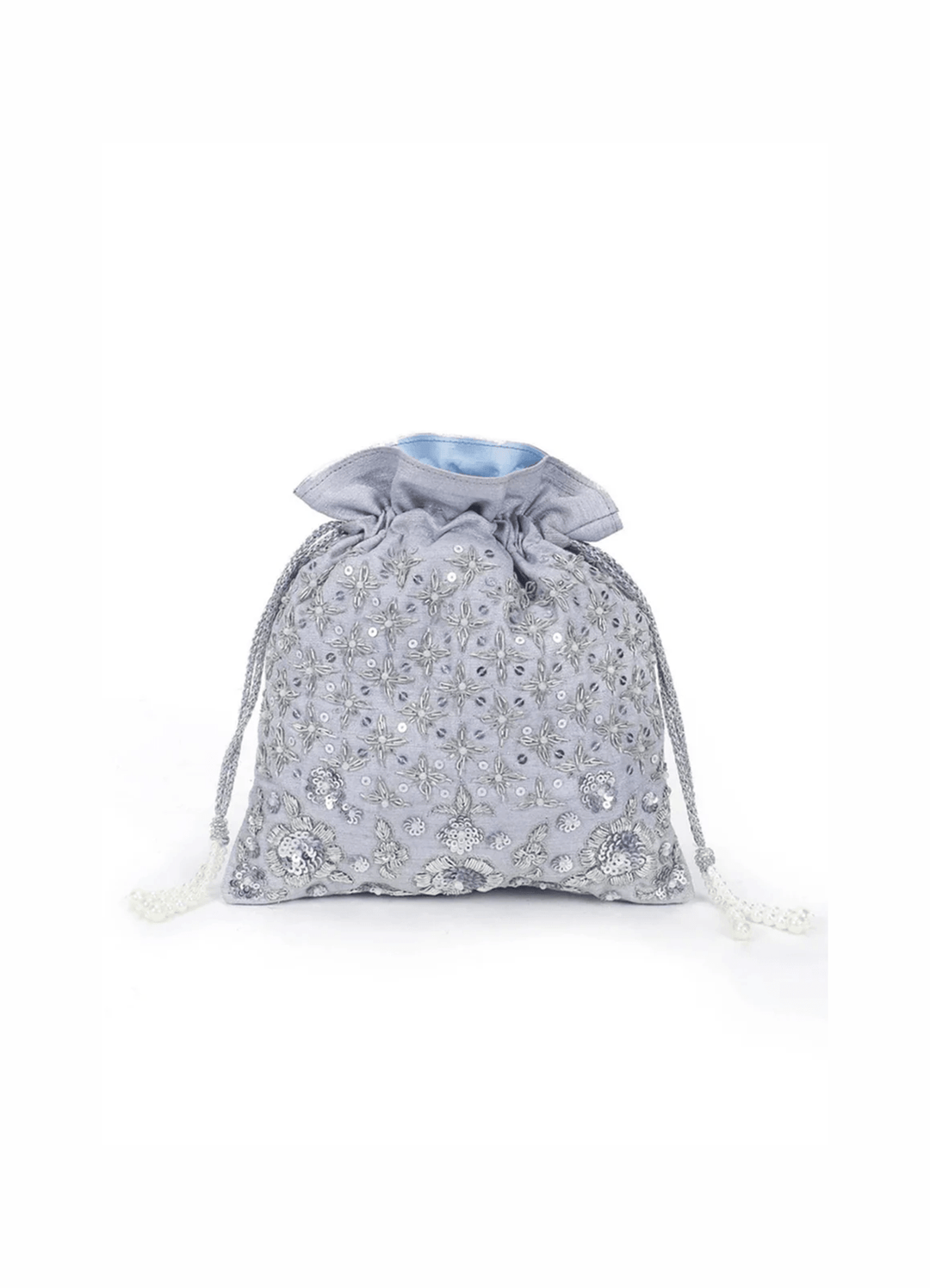 Aqua Sky Potli The Purple Sack - Fabilicious Fashion