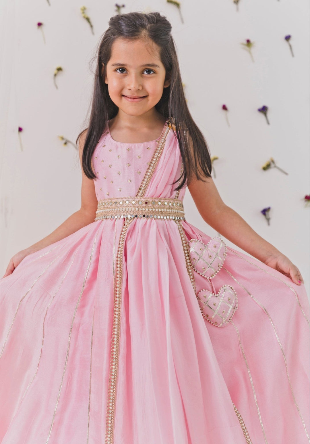 Chotibuti Baby Pink Silk Anarkali SetFabilicious Fashion