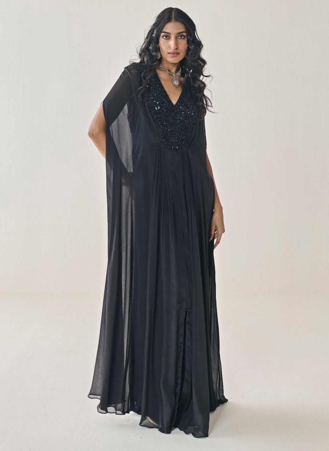 Seema Thukral Black Chiffon KaftanFabilicious Fashion