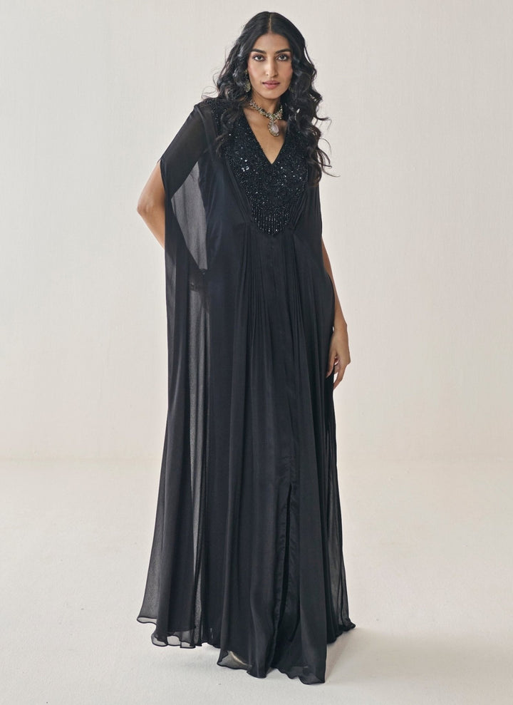 Seema Thukral Black Chiffon KaftanFabilicious Fashion