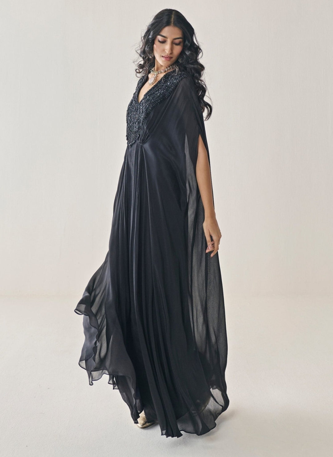 Seema Thukral Black Chiffon KaftanFabilicious Fashion