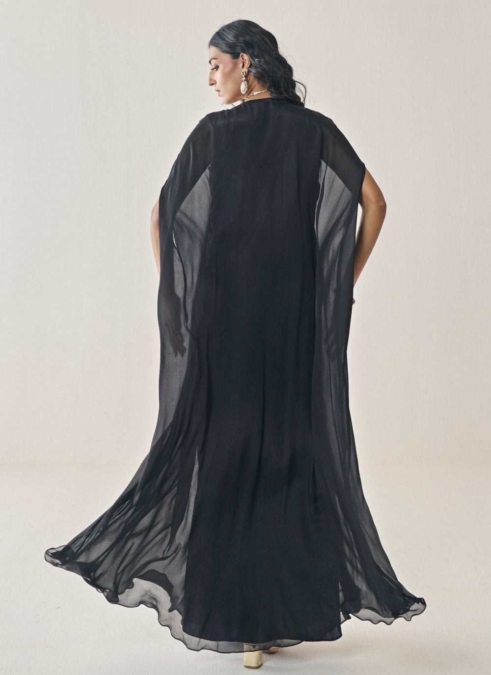 Seema Thukral Black Chiffon KaftanFabilicious Fashion
