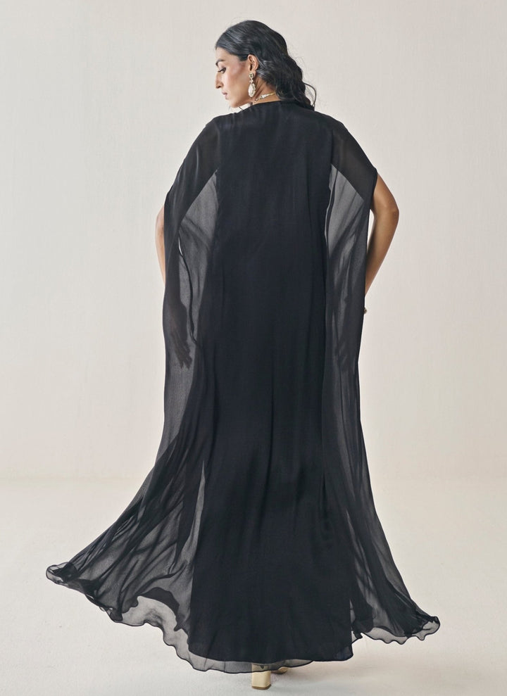 Seema Thukral Black Chiffon KaftanFabilicious Fashion