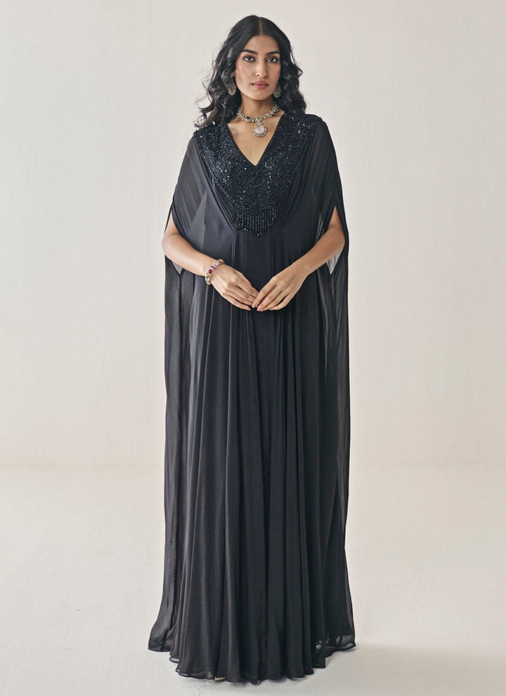 Seema Thukral Black Chiffon KaftanFabilicious Fashion