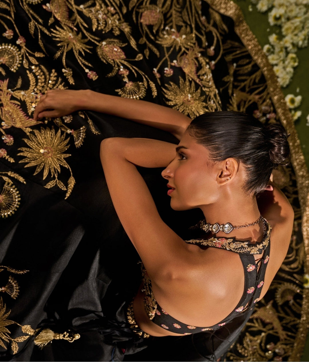 Black Dupion Silk Lehenga Chamee & Palak - Fabilicious Fashion