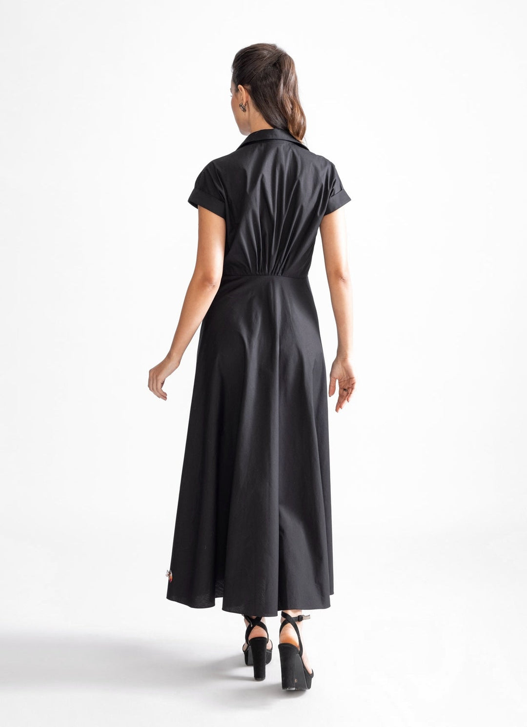 Black Embroidered Dress Saaksha & Kinni - Fabilicious Fashion