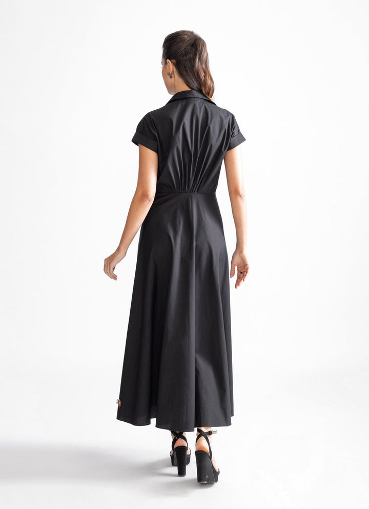Black Embroidered Dress Saaksha & Kinni - Fabilicious Fashion