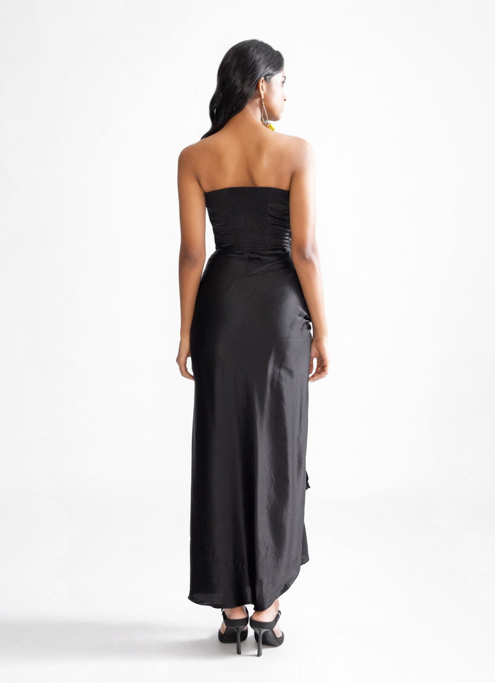 Black Embroidered Gown Saaksha & Kinni - Fabilicious Fashion
