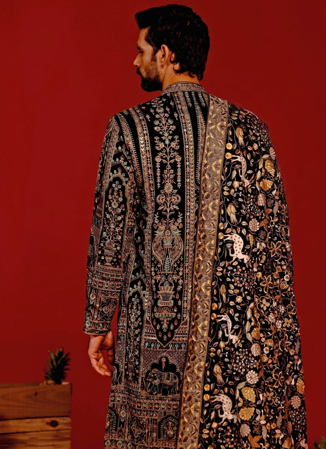 Black Embroidered Kurta Patiala Pant Set Kalpraag - Fabilicious Fashion