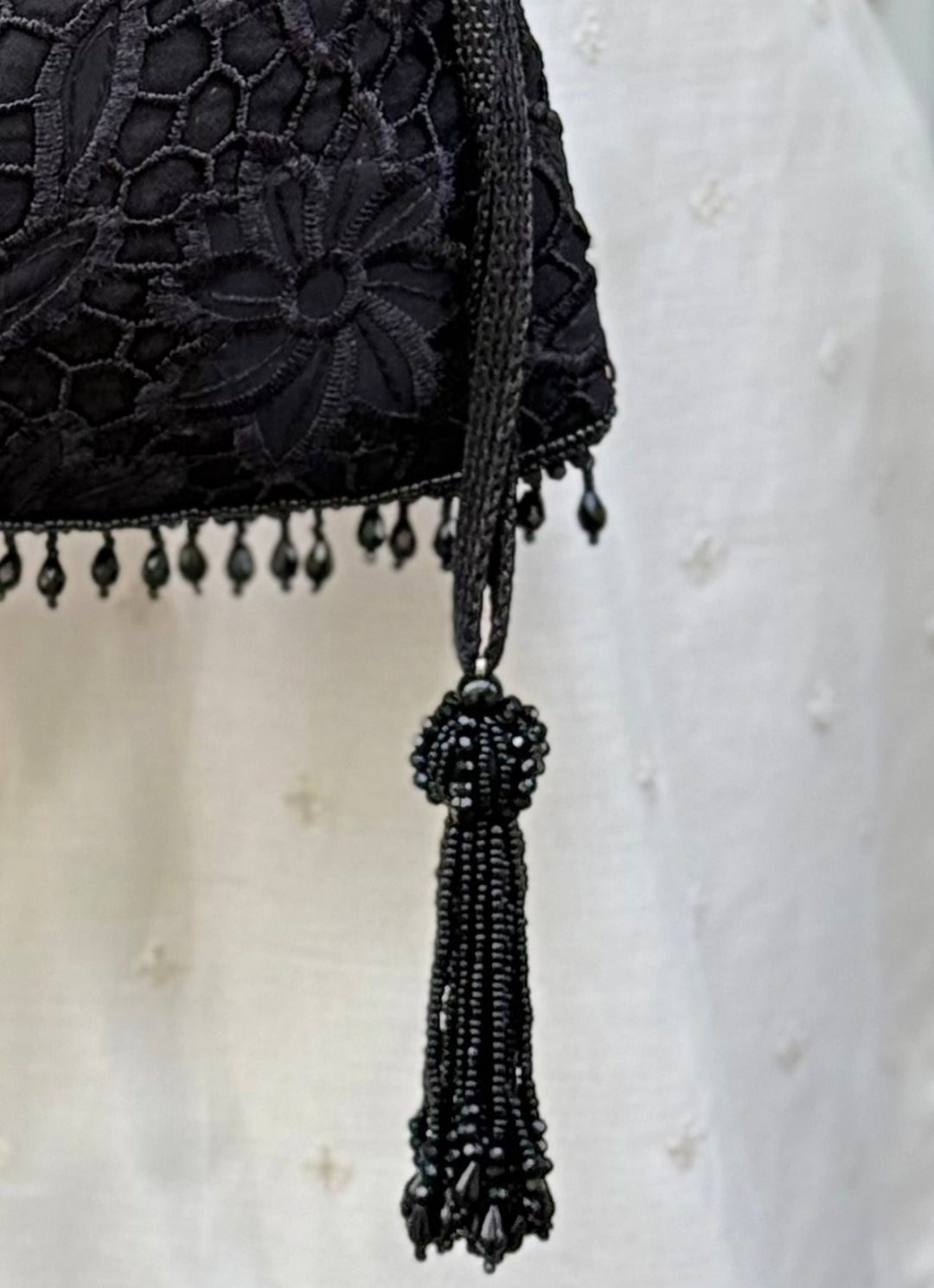 Amyra Black Embroidered Organza PotliFabilicious Fashion