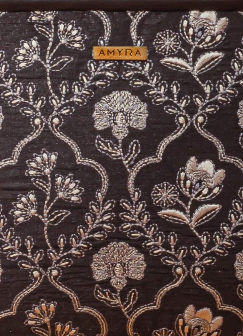 Amyra Black Embroidered Silk HandbagFabilicious Fashion