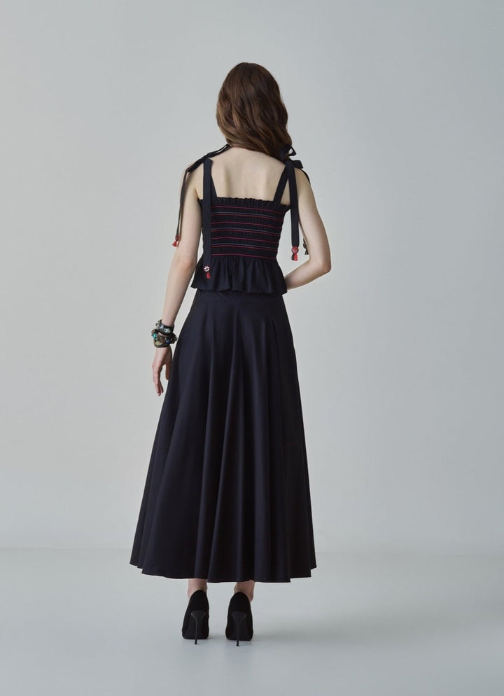 Black Embroidered Skirt Set Saaksha & Kinni - Fabilicious Fashion