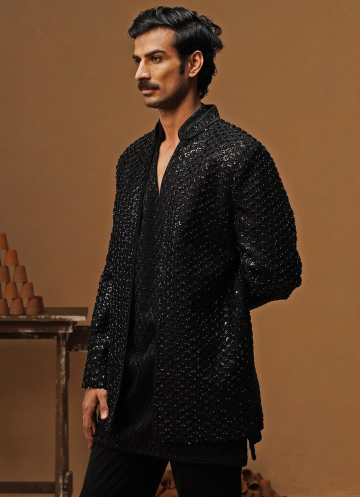 Kalpraag Black Georgette Jodhpuri SetFabilicious Fashion