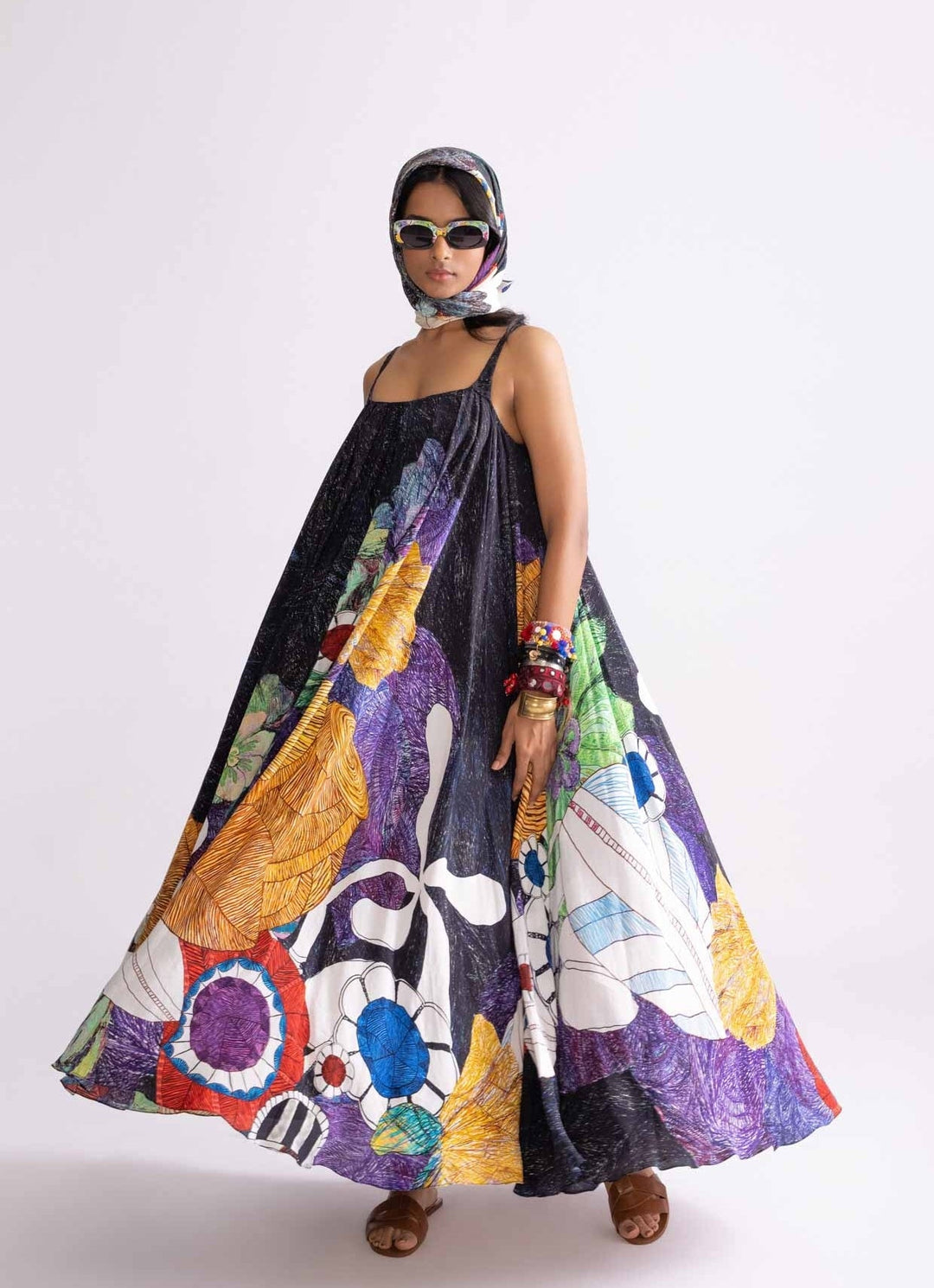 Black Tribal Print Dress Saaksha & Kinni - Fabilicious Fashion