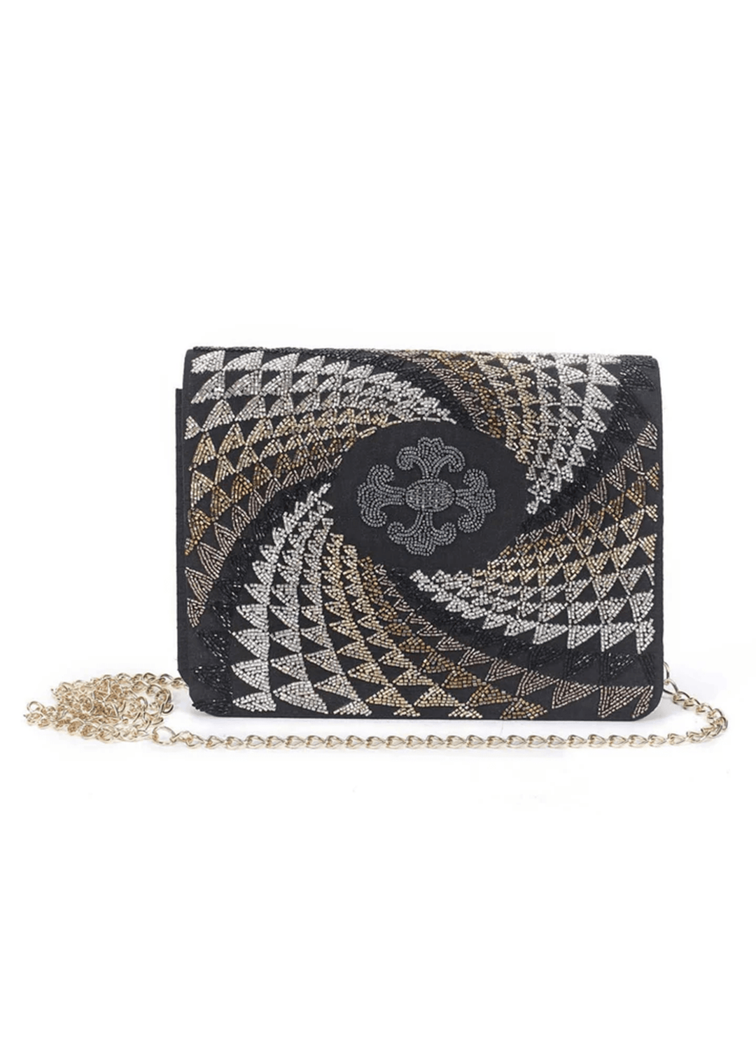 Black Wave Clutch The Purple Sack - Fabilicious Fashion