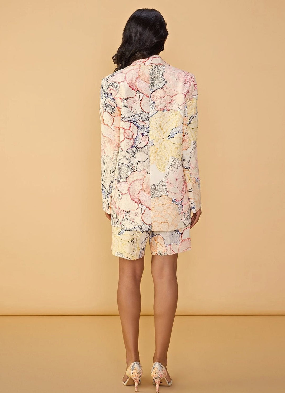 Black & White Printed Blazer Set Saaksha & Kinni - Fabilicious Fashion