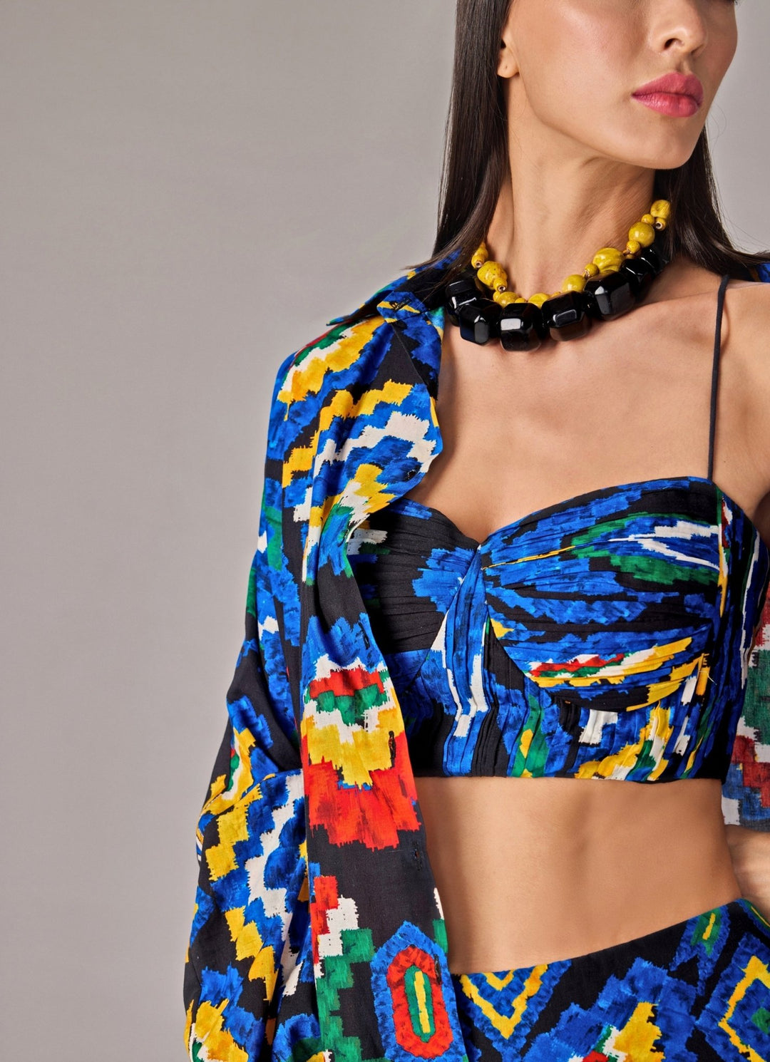 Saaksha &amp; Kinni Blue Aztec Print Multicolour Co Ord SetFabilicious Fashion