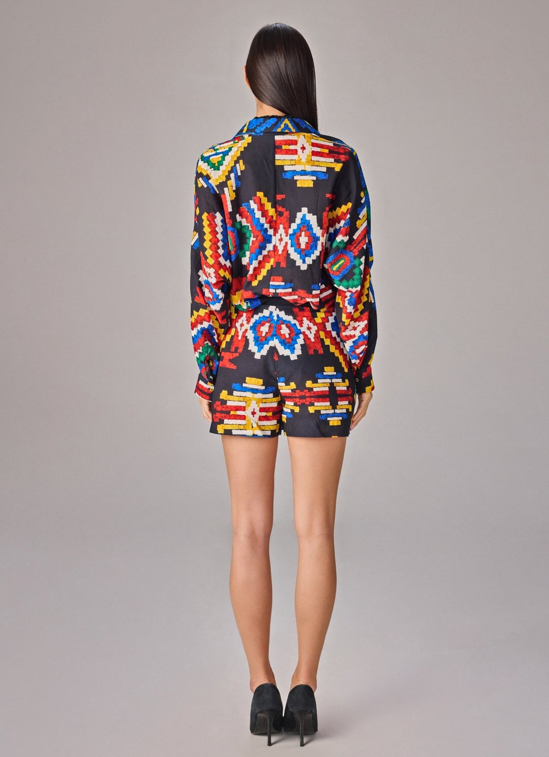 Saaksha &amp; Kinni Blue Aztec Print Multicolour Co Ord SetFabilicious Fashion