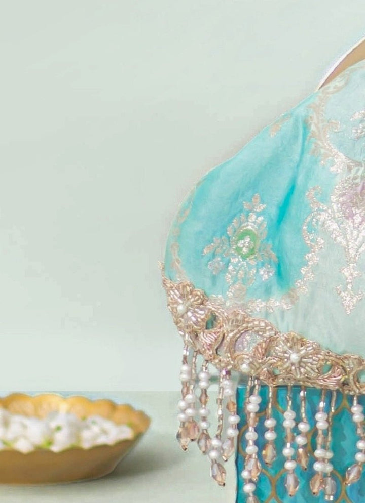 Blue Banaras Silk Vintage Purse Amyra - Fabilicious Fashion